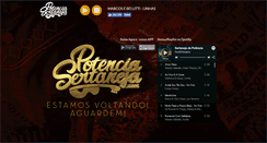 Desktop Screenshot of potenciasertaneja.com