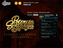 Tablet Screenshot of potenciasertaneja.com